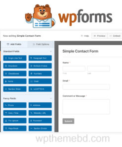 WPForms Drag and Drop Form Builder for WordPress wp theme and plugin